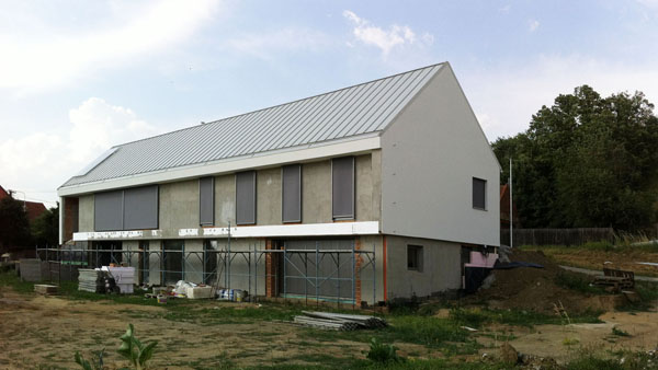 Dokončena fasáda rodinného domu v Drslavicích u Uherského Brodu
