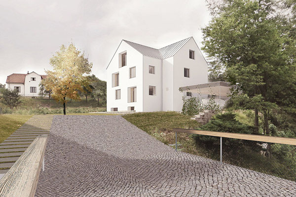 Projektová dokumentace vily v Pozlovicích prošla úřednickým povolováním stavby