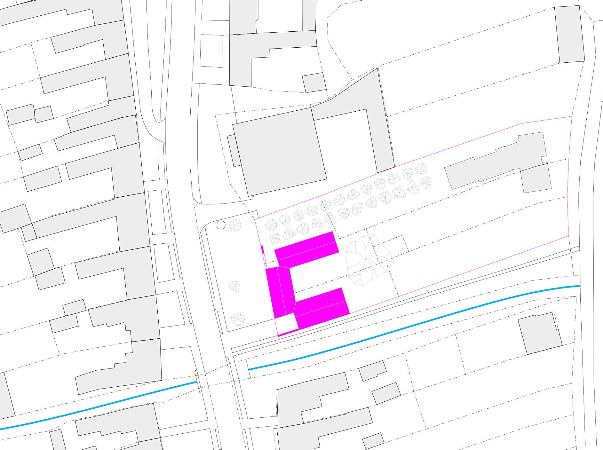 Rodinný dům Slavkov - situace