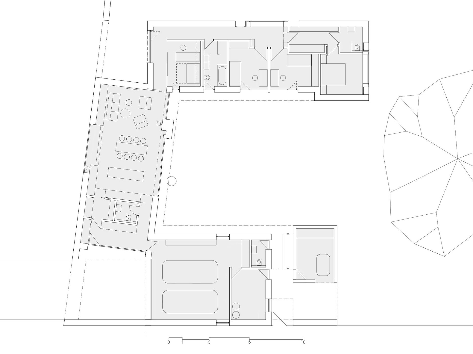 Rodinný dům Slavkov - půdorys