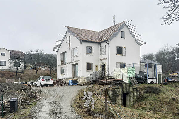 Vila Pozlovice v rekonstrukci