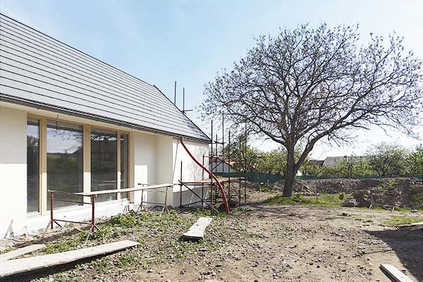 Rodinný dům Slavkov - vnitřní dvorek