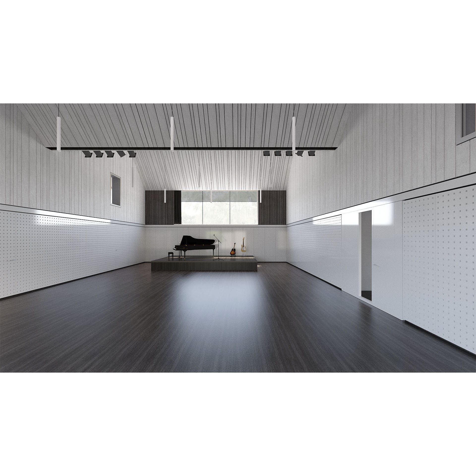 Obecní sál - pohled na pódium